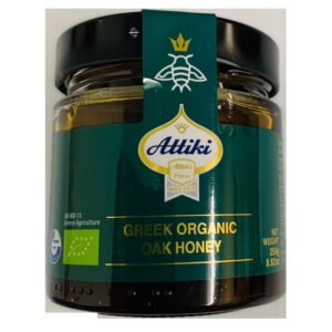 Attiki Greek Organic Oak Honey 250g