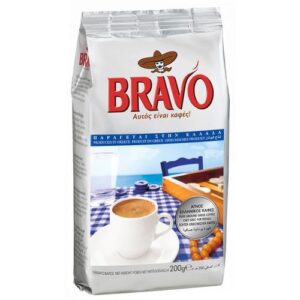 Bravo Ground Greek Coffee made in Greece 200g