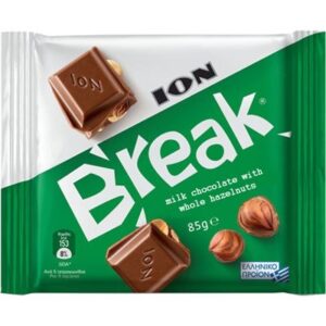 Ion Break Milk chocolate with Whole Pistachio nuts 85g
