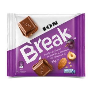 Ion Break Milk chocolate with raisins, almonds & hazelnuts 85g