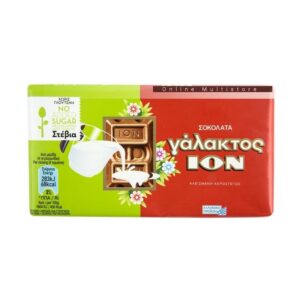 Ion Milk chocolate with almonds made with stevia 60g