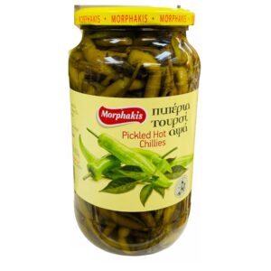 Morphakis Produced in Cyprus Pickled hot chillies 1kg