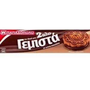 Papadopoulos Biscotello chocolate with chocolate filing sandwich biscuits 230g