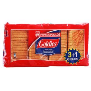 Papadopoulos Goldies wheat rusks x4