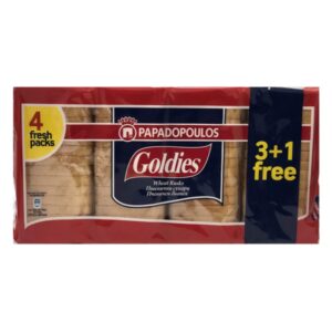 Papadopoulos Wholemeal rusks with Rye Toast x4