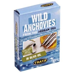 Trata Produced in Greece Wild Anchovies in olive oil 100g
